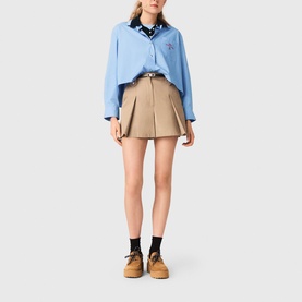 Pleated Belted Shorts