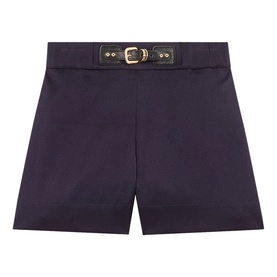 Flared Belted Shorts