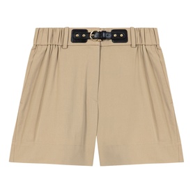 Back Logo Belt Detail Shorts