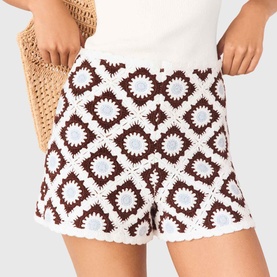 Floral Crochet Shorts