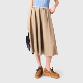 Wide Hem Flared Skirt