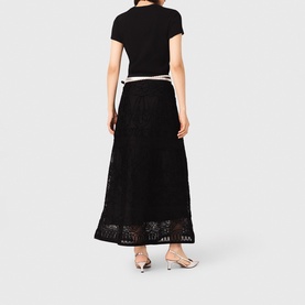 Embroidered Flared Skirt