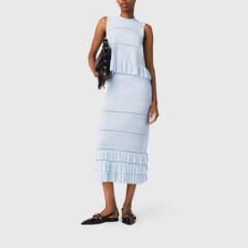 Ruffled Knitted Skirt