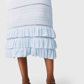 Ruffled Knitted Skirt