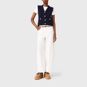 Knitted Polo Cardigan