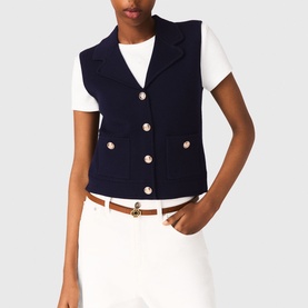 Knitted Polo Cardigan