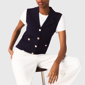 Knitted Polo Cardigan