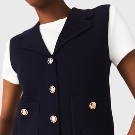 Knitted Polo Cardigan