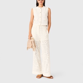 Floral Lace Waistcoat Top