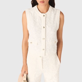 Floral Lace Waistcoat Top