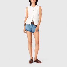 Embroidered Waistcoat Top
