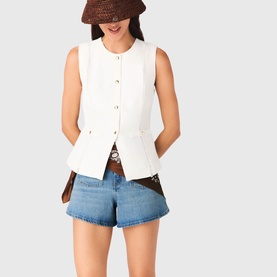Embroidered Waistcoat Top