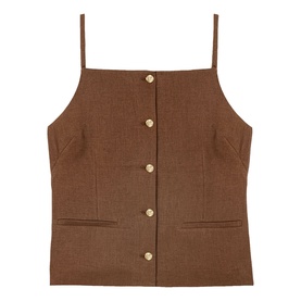 Tailored Single-Breasted Top