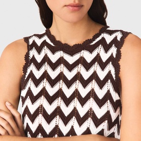Zig Zag Crochet Tank Top