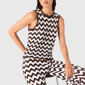 Zig Zag Crochet Tank Top