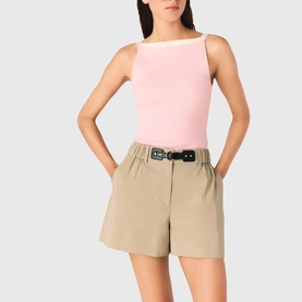 Back Logo Ribbed Tank Top