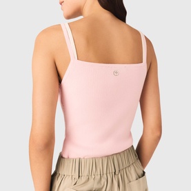 Back Logo Ribbed Tank Top