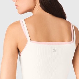 Back Logo Ribbed Tank Top