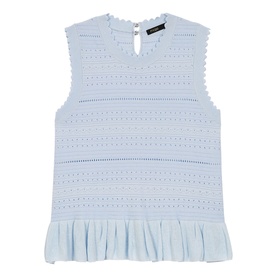 Ruffled Knitted Top