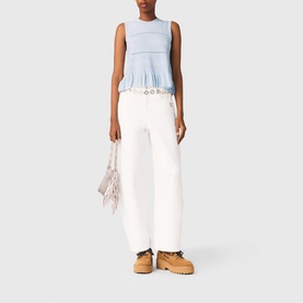 Ruffled Knitted Top