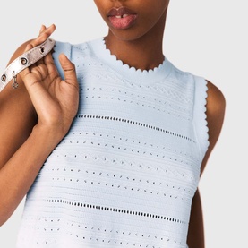 Ruffled Knitted Top