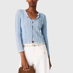 Tank Top & Cardigan Knitted Twin Set