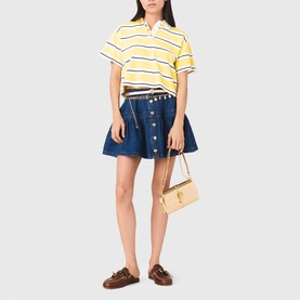 Logo Striped Polo Shirt