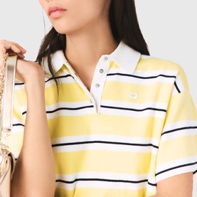 Logo Striped Polo Shirt