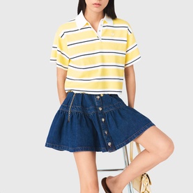 Logo Striped Polo Shirt