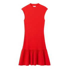 Pleated Mini Dress