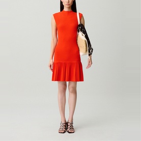 Pleated Mini Dress