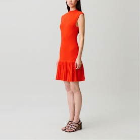 Pleated Mini Dress