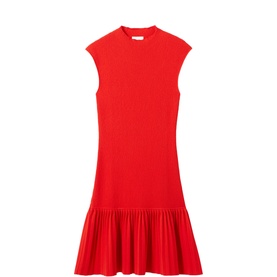 Pleated Mini Dress