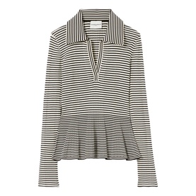Striped Peplum Top