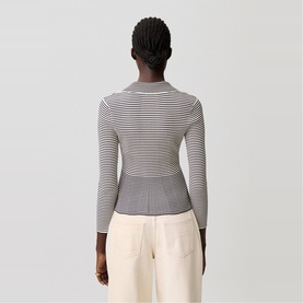 Striped Peplum Top