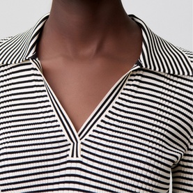 Striped Peplum Top