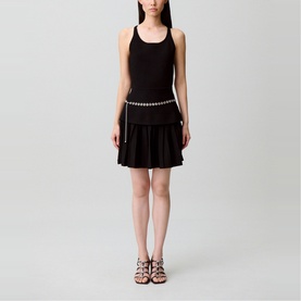 Criss-Cross Knit Mini Dress