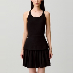 Criss-Cross Knit Mini Dress