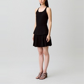 Criss-Cross Knit Mini Dress
