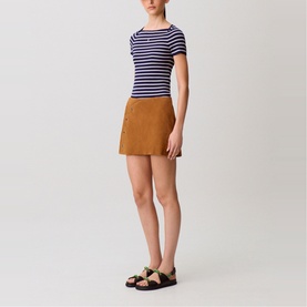 Logo Striped Knitted T-Shirt