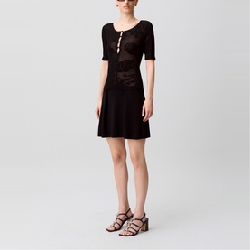 Lace Hybrid Mini Dress