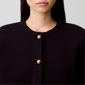 Removable Collar Knitted Cardigan