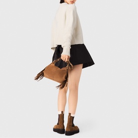 Floral Brooch Knitted Sweater