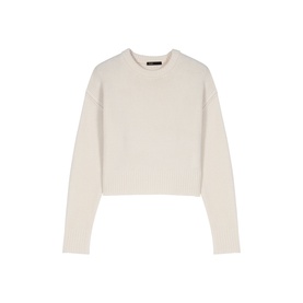 Floral Brooch Knitted Sweater