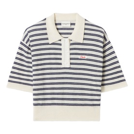 Striped Logo Polo Shirt