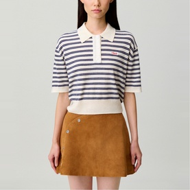 Striped Logo Polo Shirt