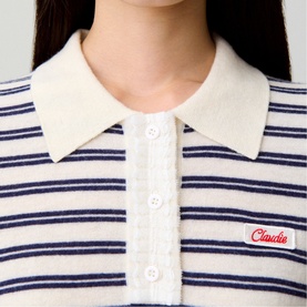 Striped Logo Polo Shirt
