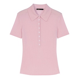 Polo Collar Ribbed Sweater