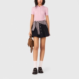 Polo Collar Ribbed Sweater