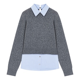 Embellished Trim Sweater
